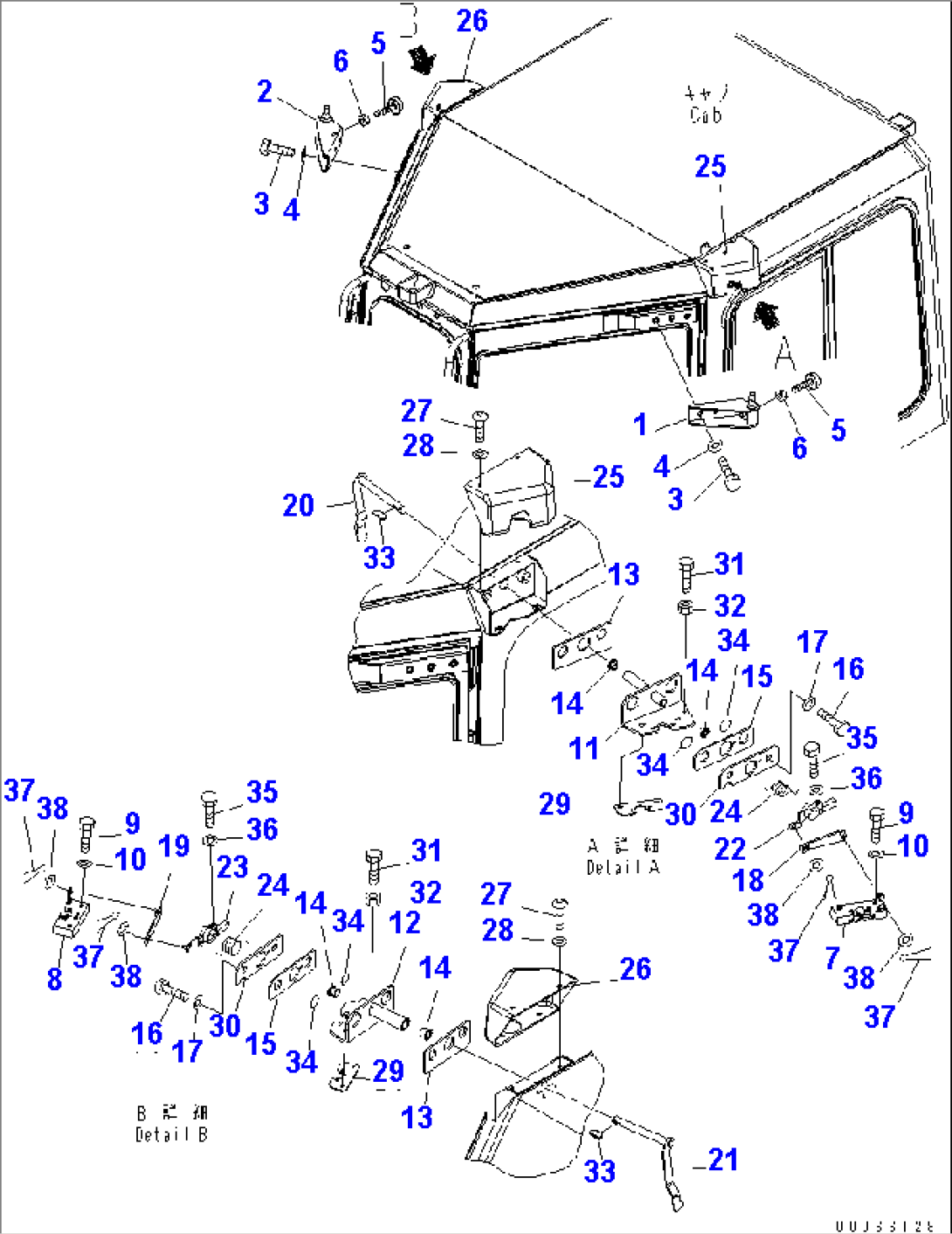 CAB (DOOR OPEN LOCK)(#11001-)