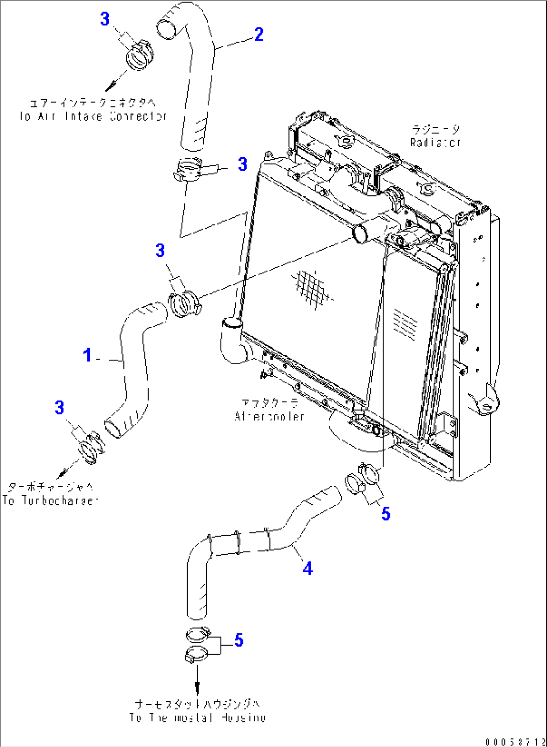 RADIATOR (PIPING)(#85001-)