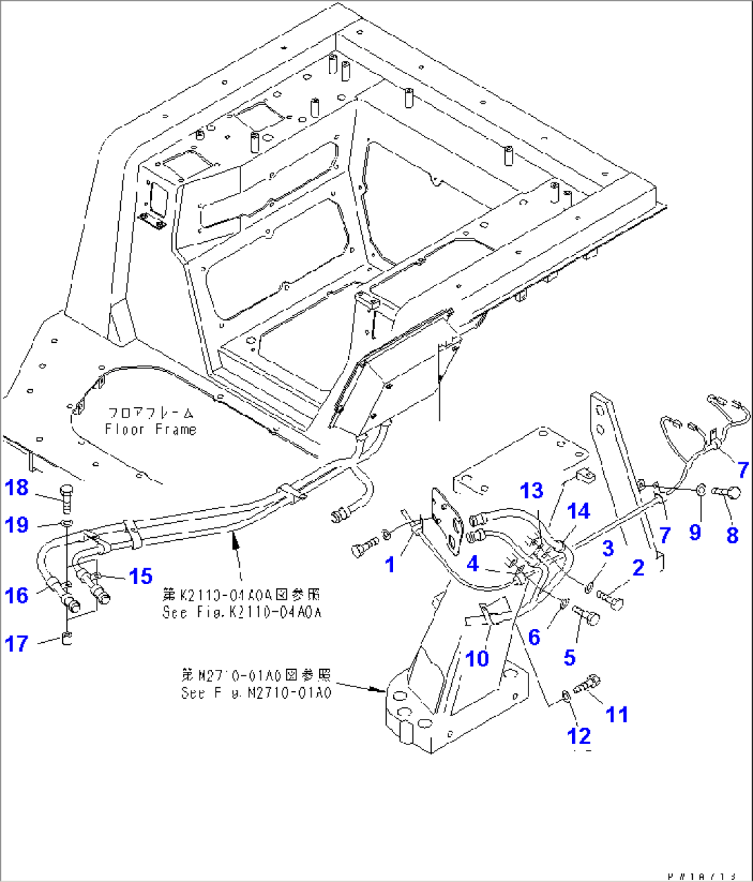 FLOOR FRAME WIRING CLIP(#75001-75999)