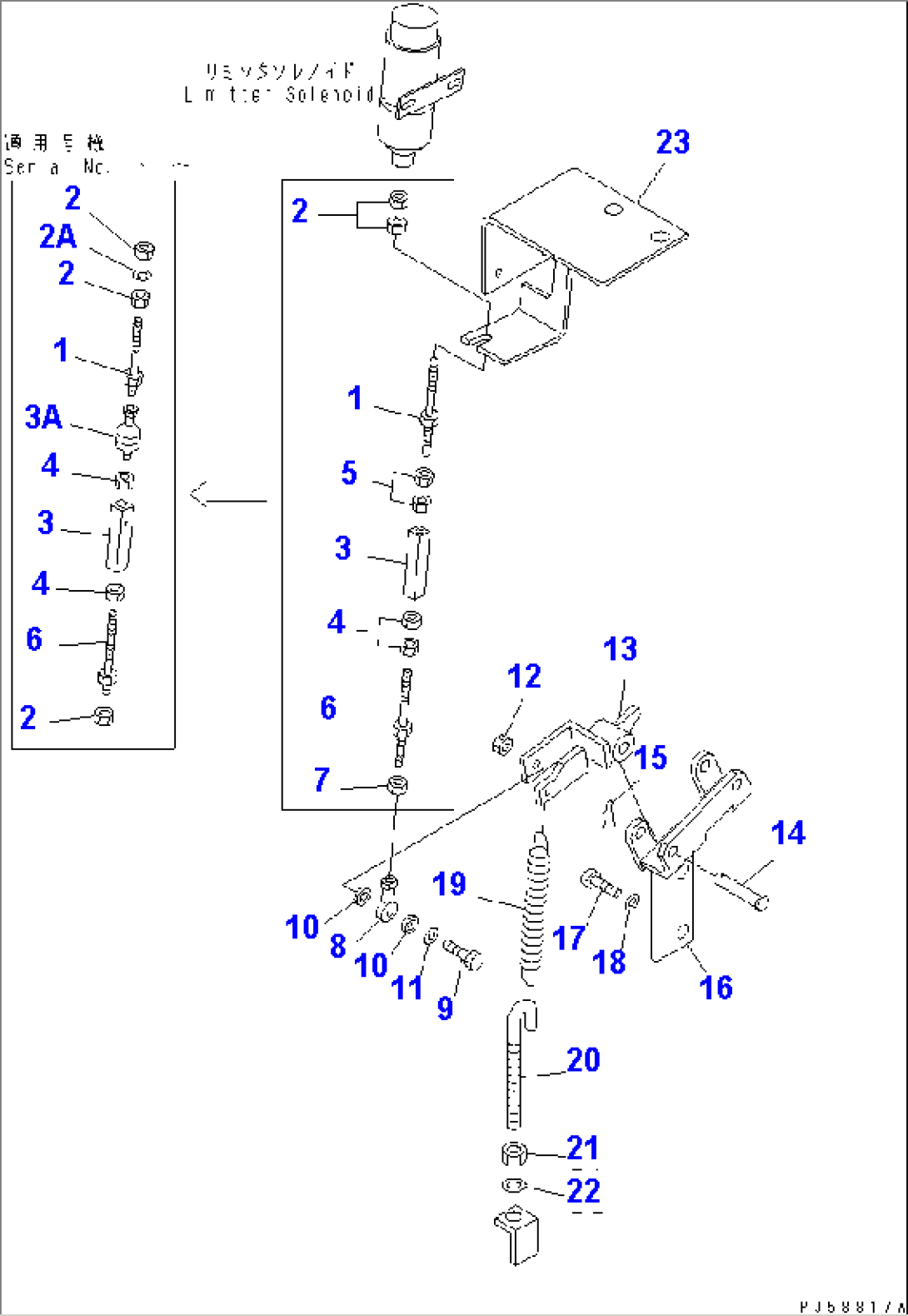 SPEED LIMITTER SOLENOID RELATED PARTS(#7001-7043)