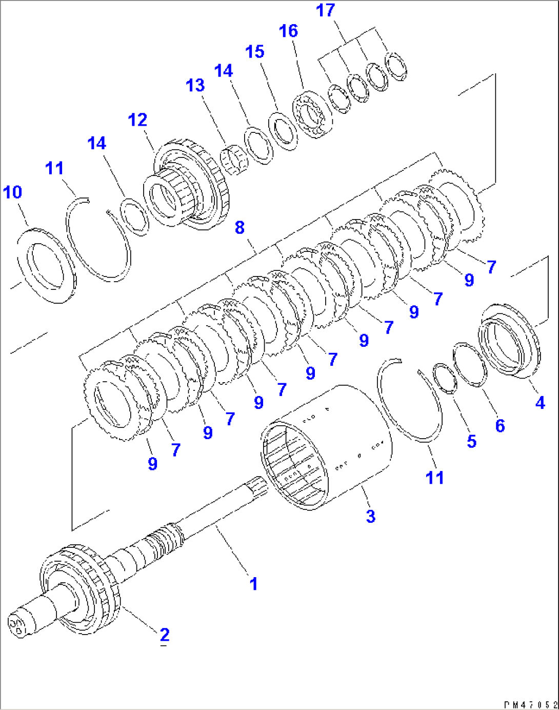 TRANSMISSION (FORWARD CLUTCH)(#50001-)