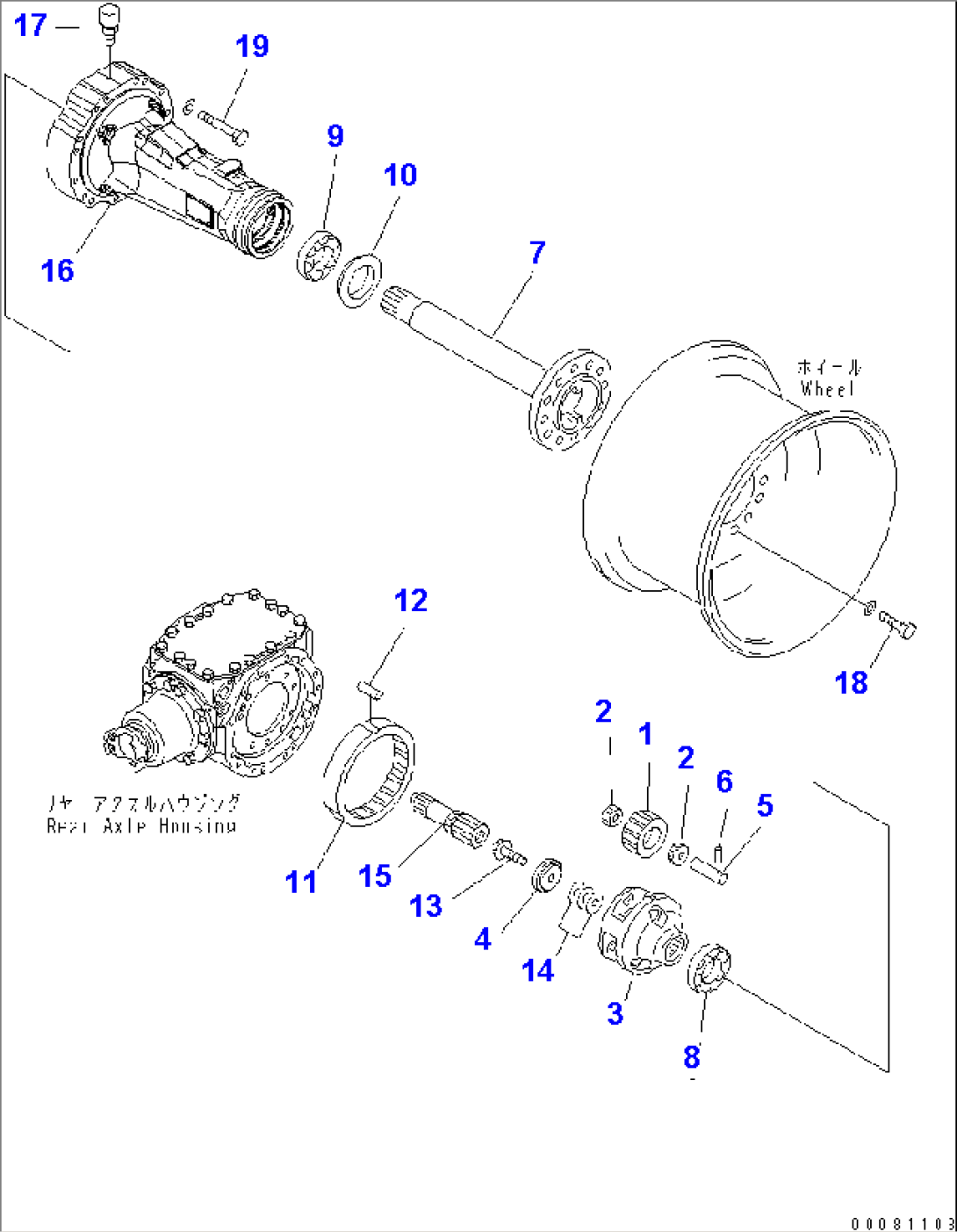 REAR LSD AXLE (FINAL DRIVE AND HOUSING¤ L.H.)