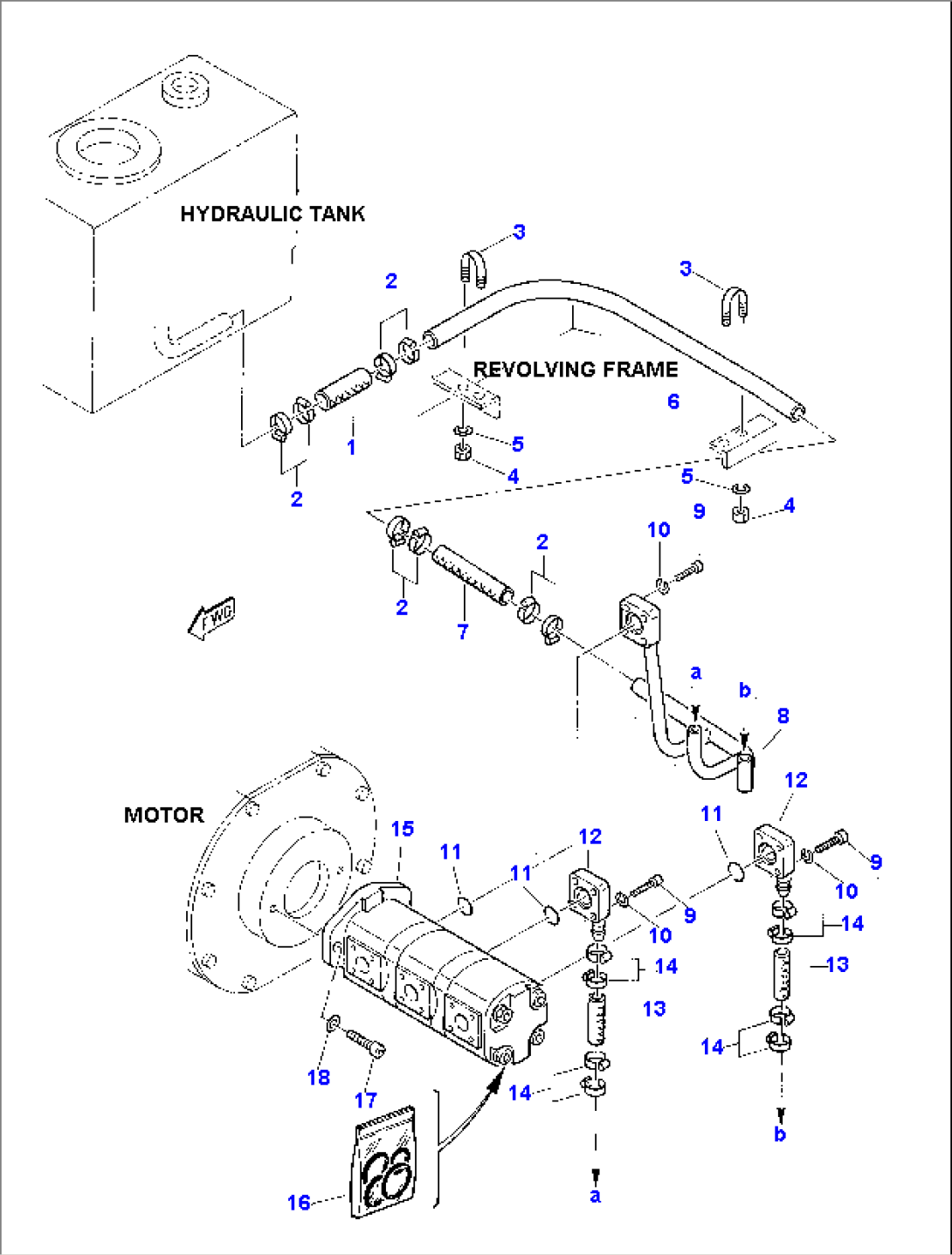 HYDRAULIC PIPING (SUCTION LINE)