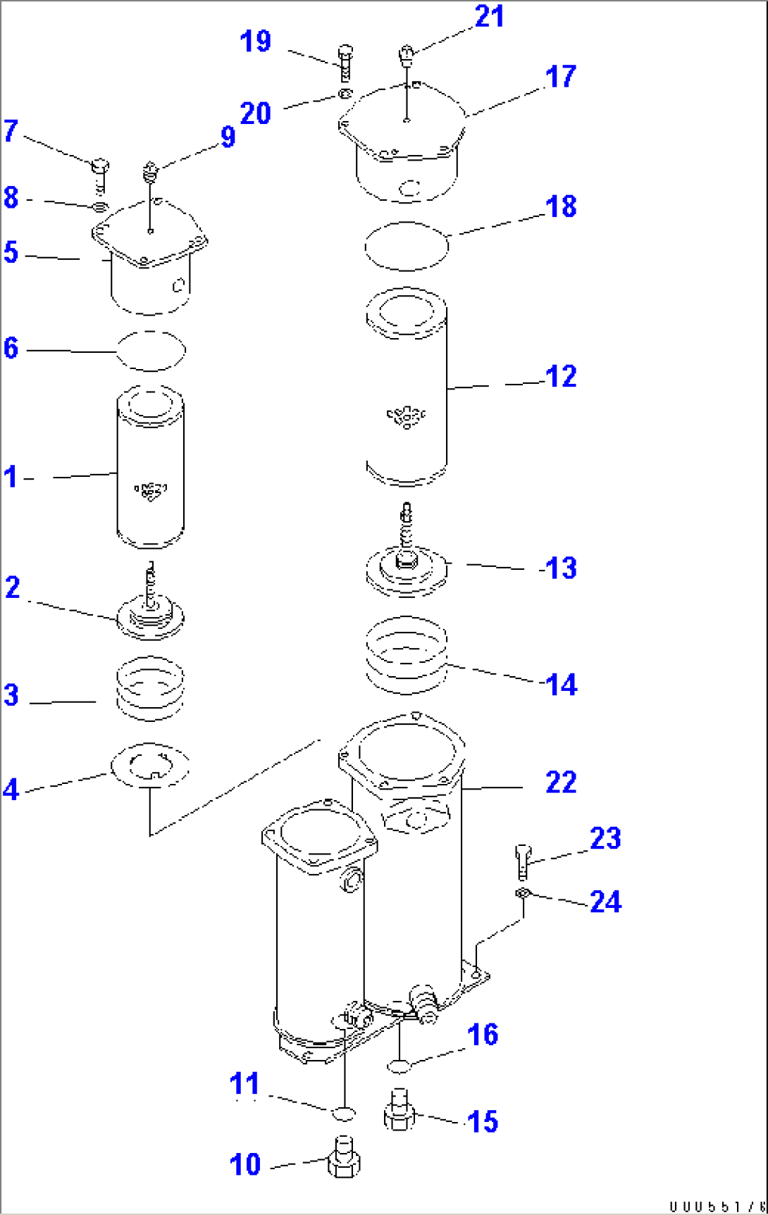 HYDRAULIC TANK AND FILTER (FILTER)(#60942-65000)