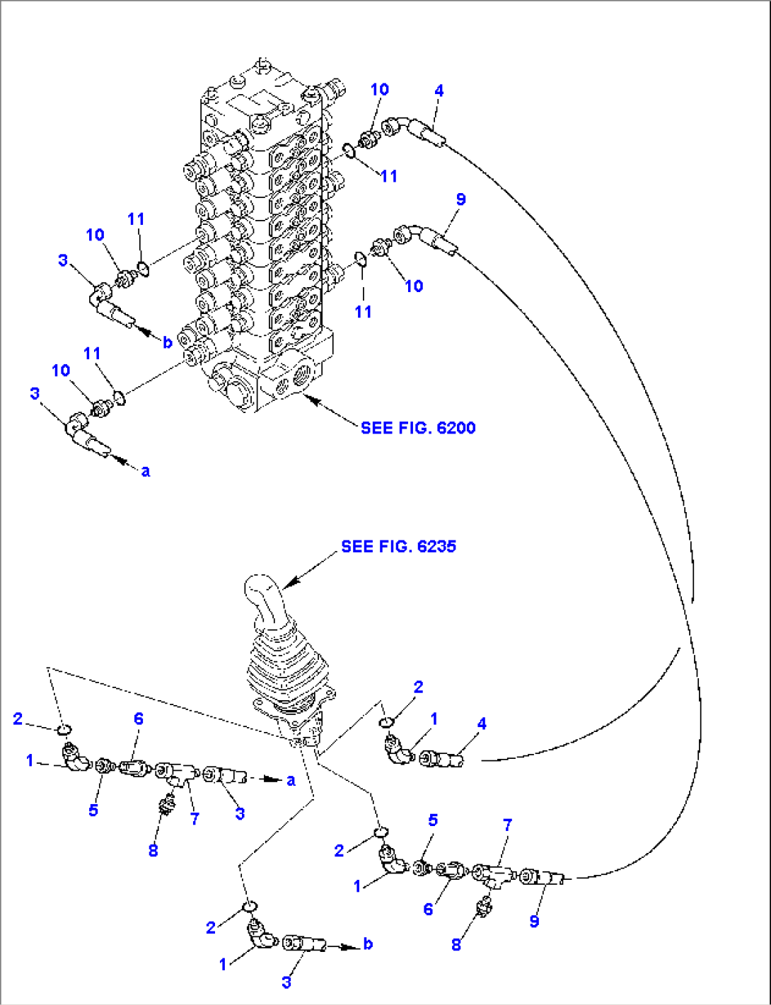HYDRAULIC PIPING (ARM AND SWING PPC VALVE LINE) (2/2)
