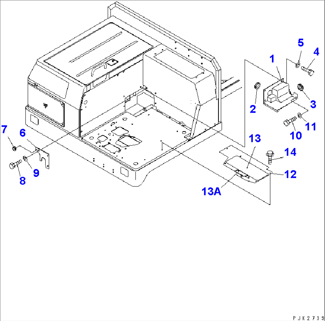 HOOD (FLOOR PLATE AND EXHAUST BRACKET)