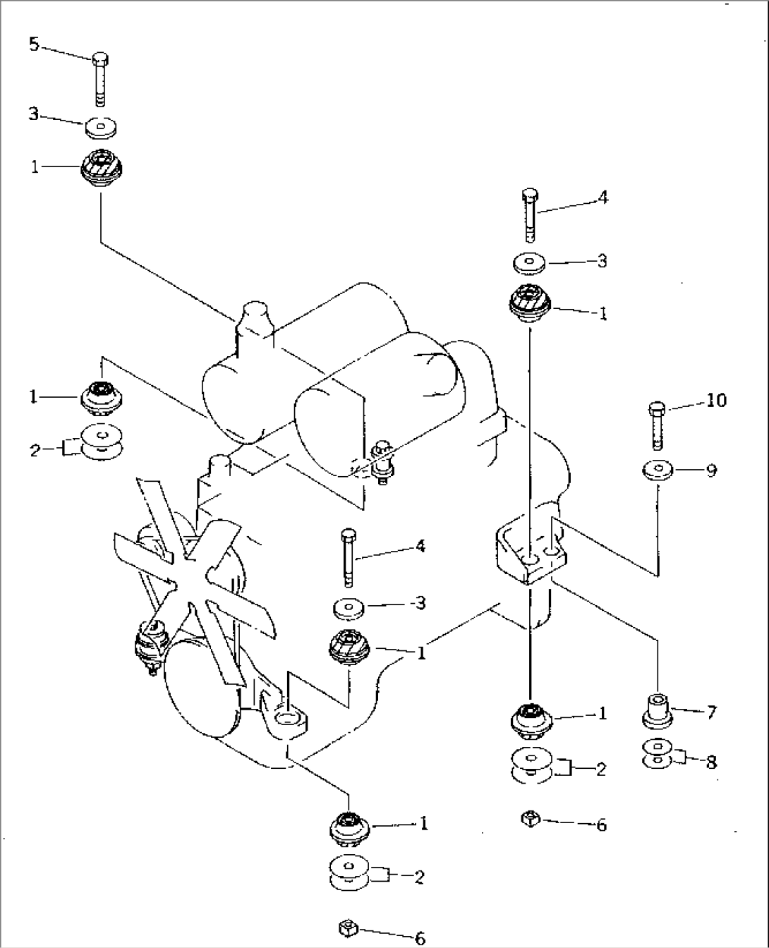 ENGINE MOUNTING PARTS