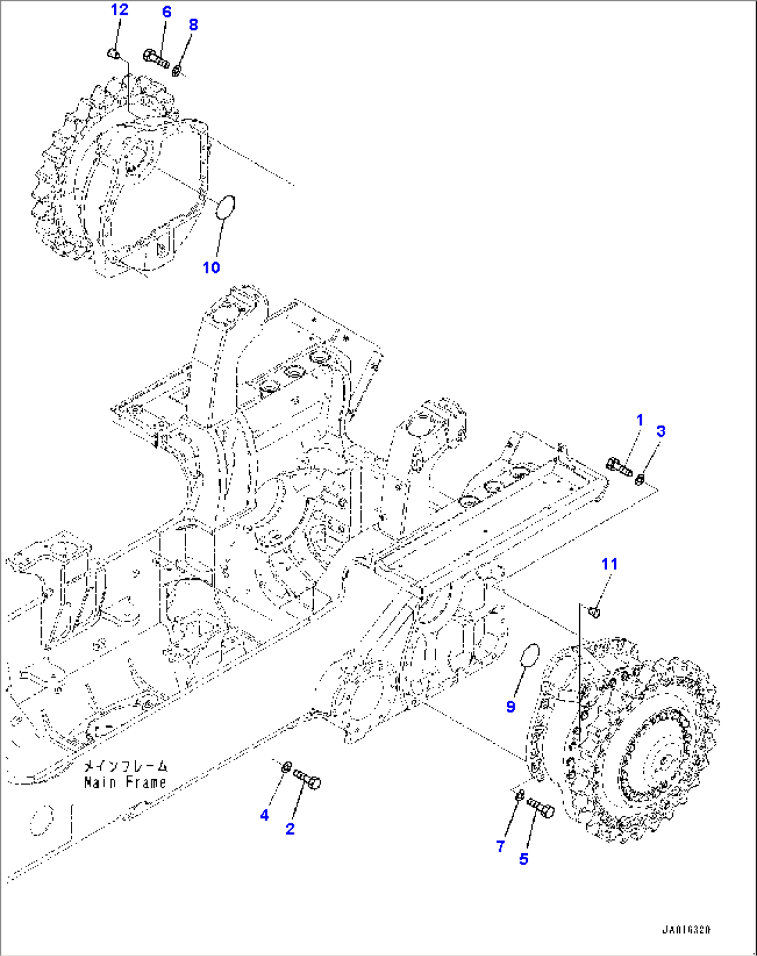 Final Drive, Mounting (#1001-)