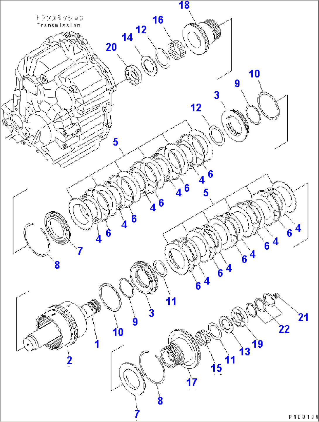 TRANSMISSION (3RD AND 4TH CLUTCH)
