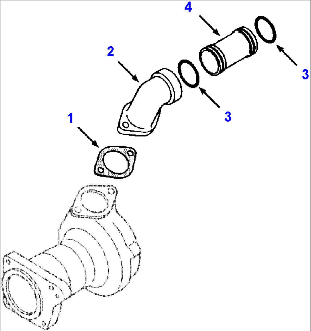 ENGINE CONVERSION PACKAGE - 3 OF 3 CONVERT TO ENGINE MOUNTED CONVERTER COOLER - STANDARD MACHINES