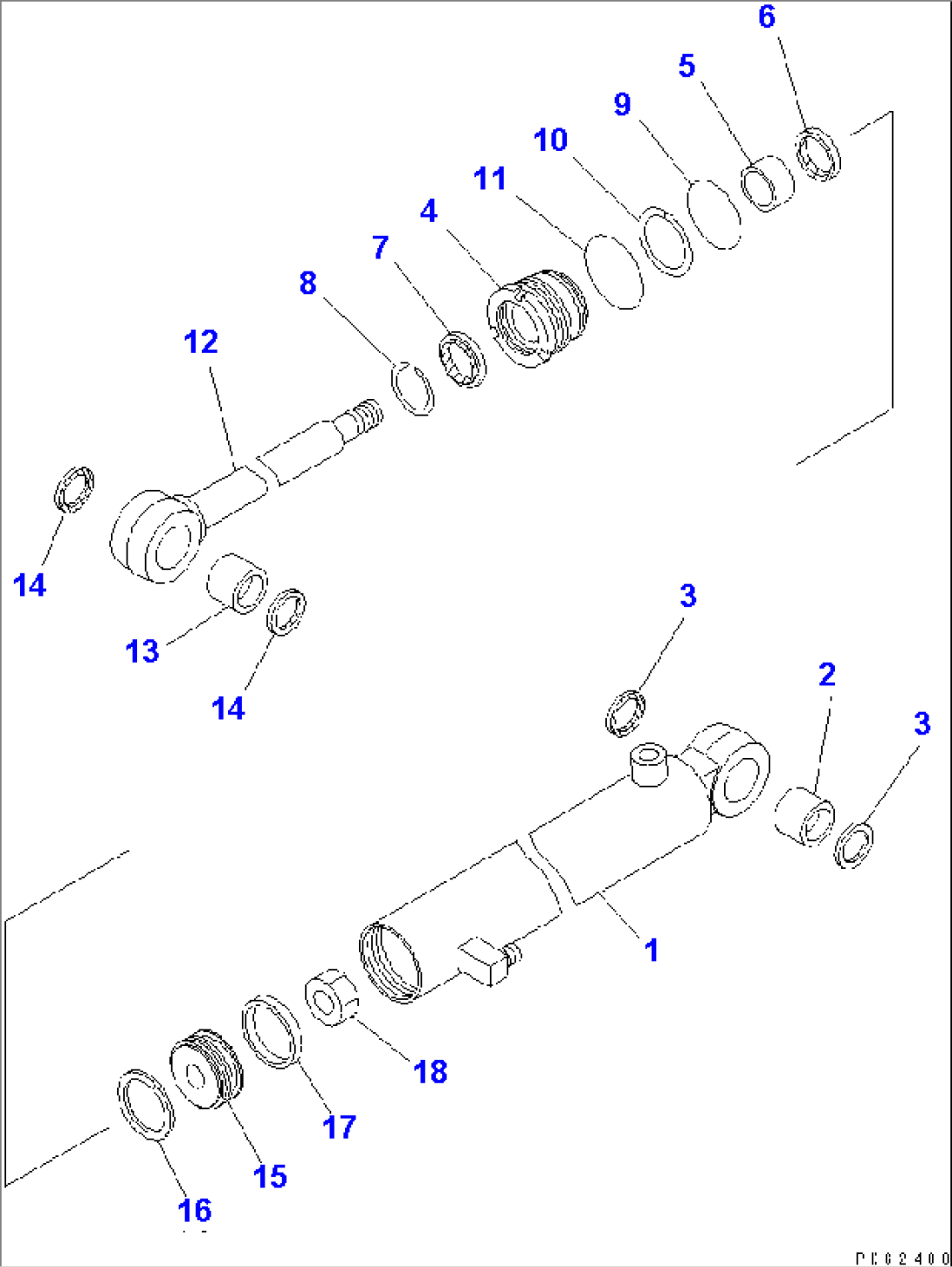 CONVEYOR CYLINDER (INNER PARTS)(#1501-)