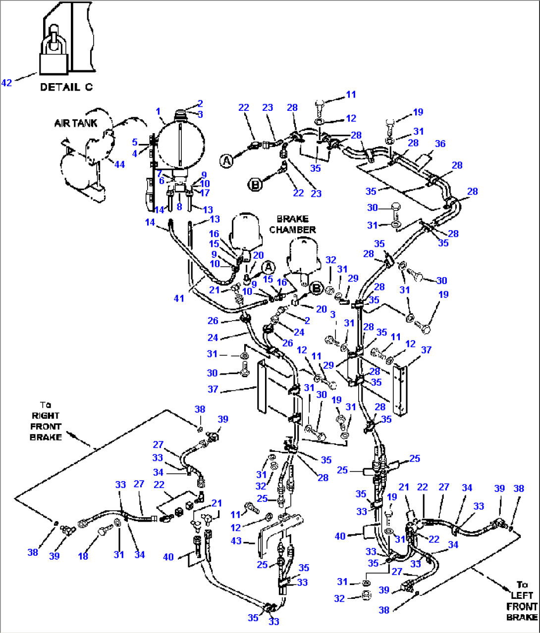 BRAKE OIL PIPING (FRONT)