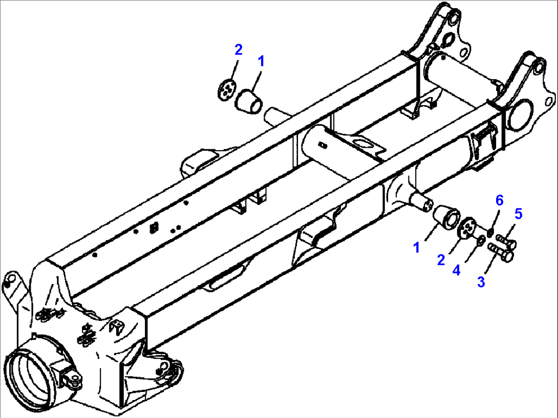 S3300-03A0 EQUALIZER BAR MOUNTING - WITHOUT BODY TAILGATE