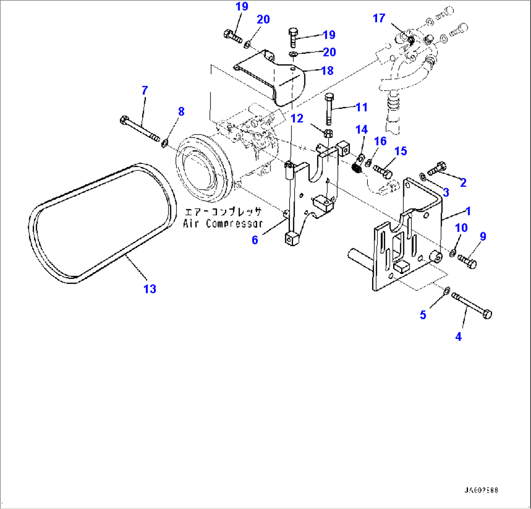 Air Conditioner Unit, Air Conditioner Unit Mounting (#80001-81184)