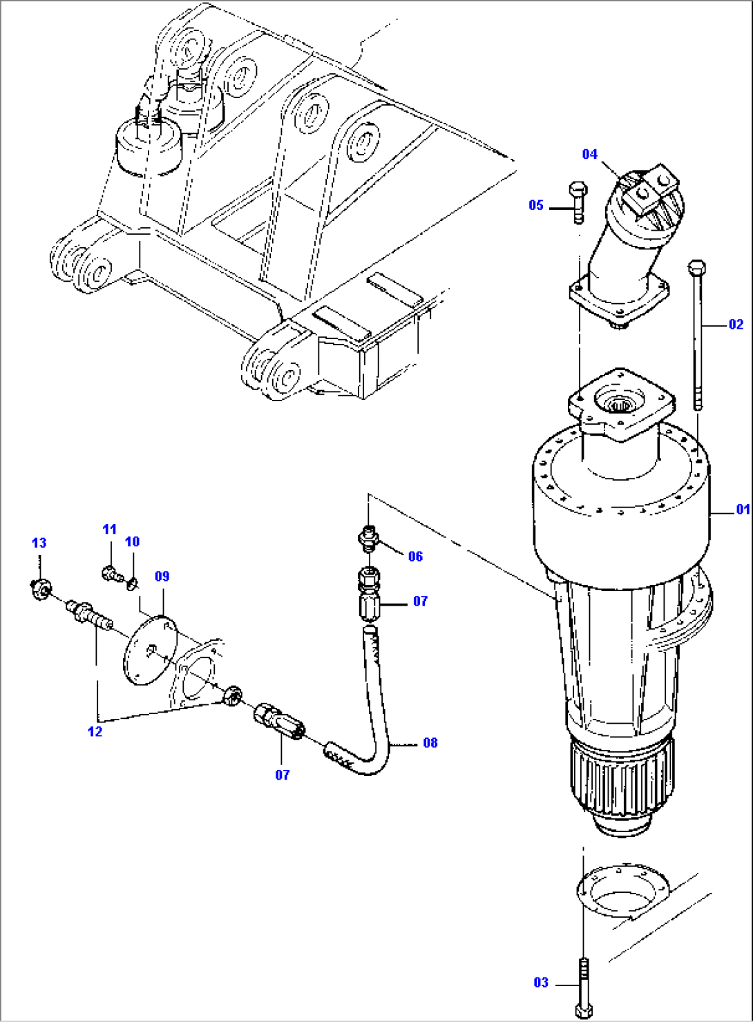Installation - Swing Gear,- and Motor