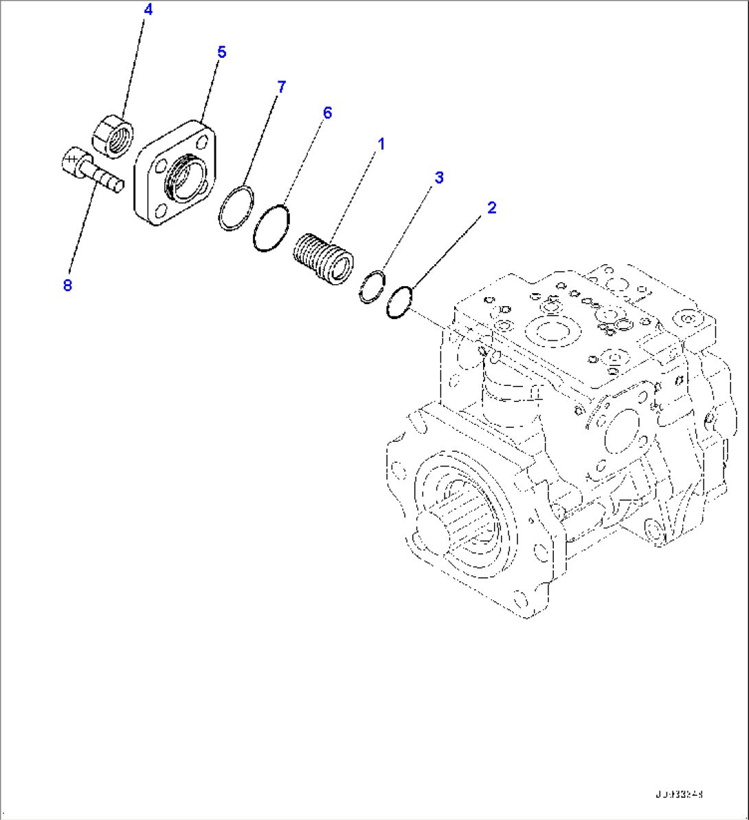 Hydraulic Pump, Loader Pump (4/6) (#90216-)