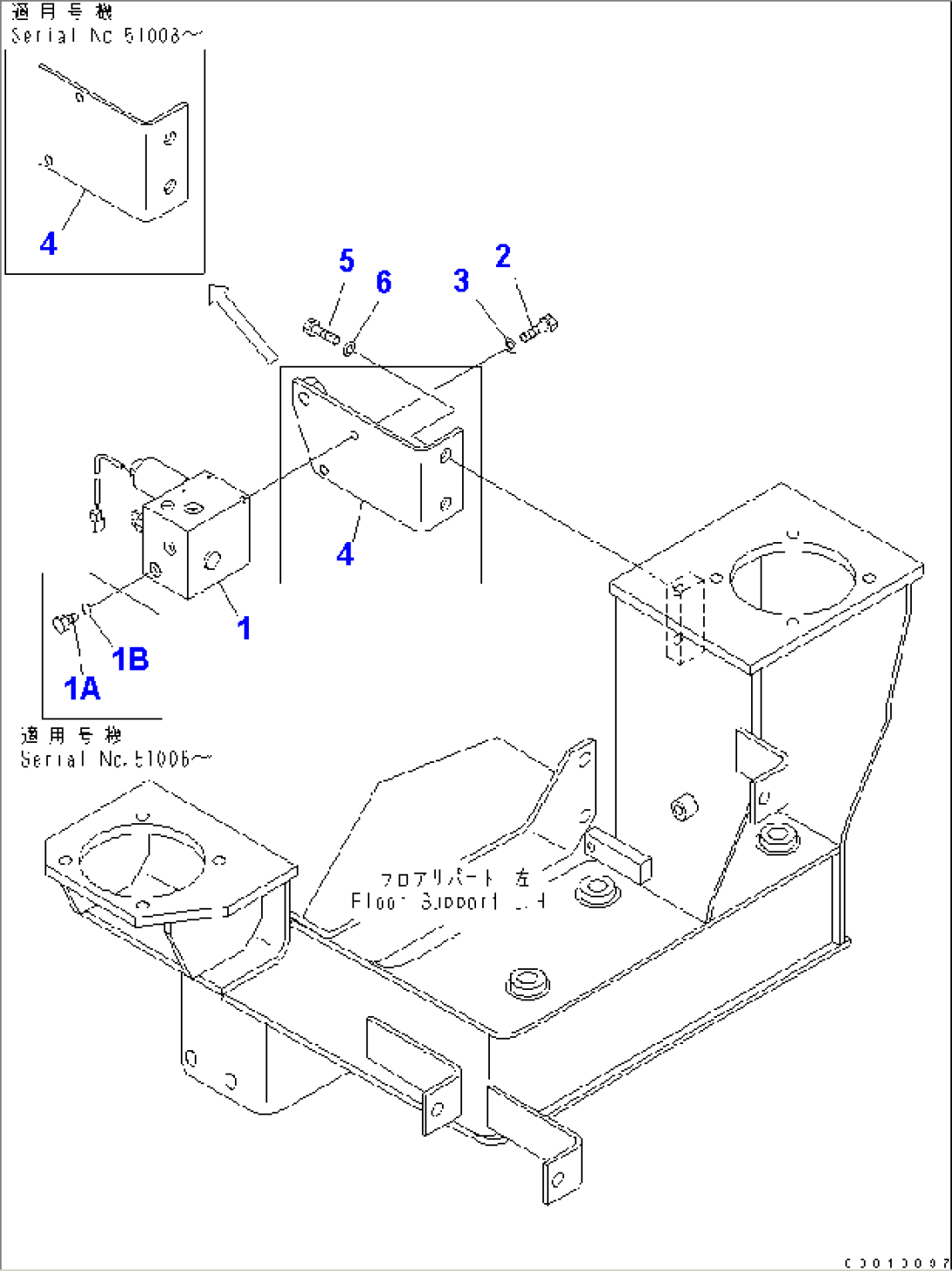 STEERING HYDRAULIC LINE (EPC VALVE AND MOUNTING PARTS) (WITH ADVANCED JOY STICK STEERING)(#51001-51074)