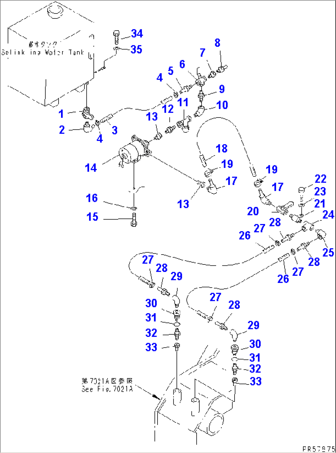 SPLINKLING WATER PIPING(#1101-)