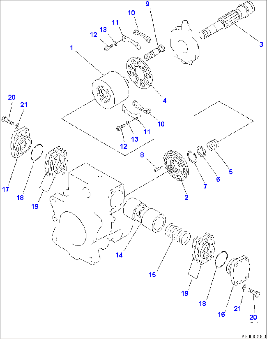 HYDRAULIC PUMP (PUMP SUB ASS