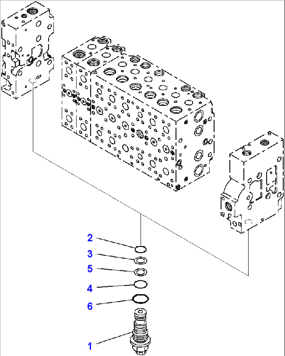 Main Control Valve, For Machine With 1-additional Actuator Circuit (8/31)(#10001-)