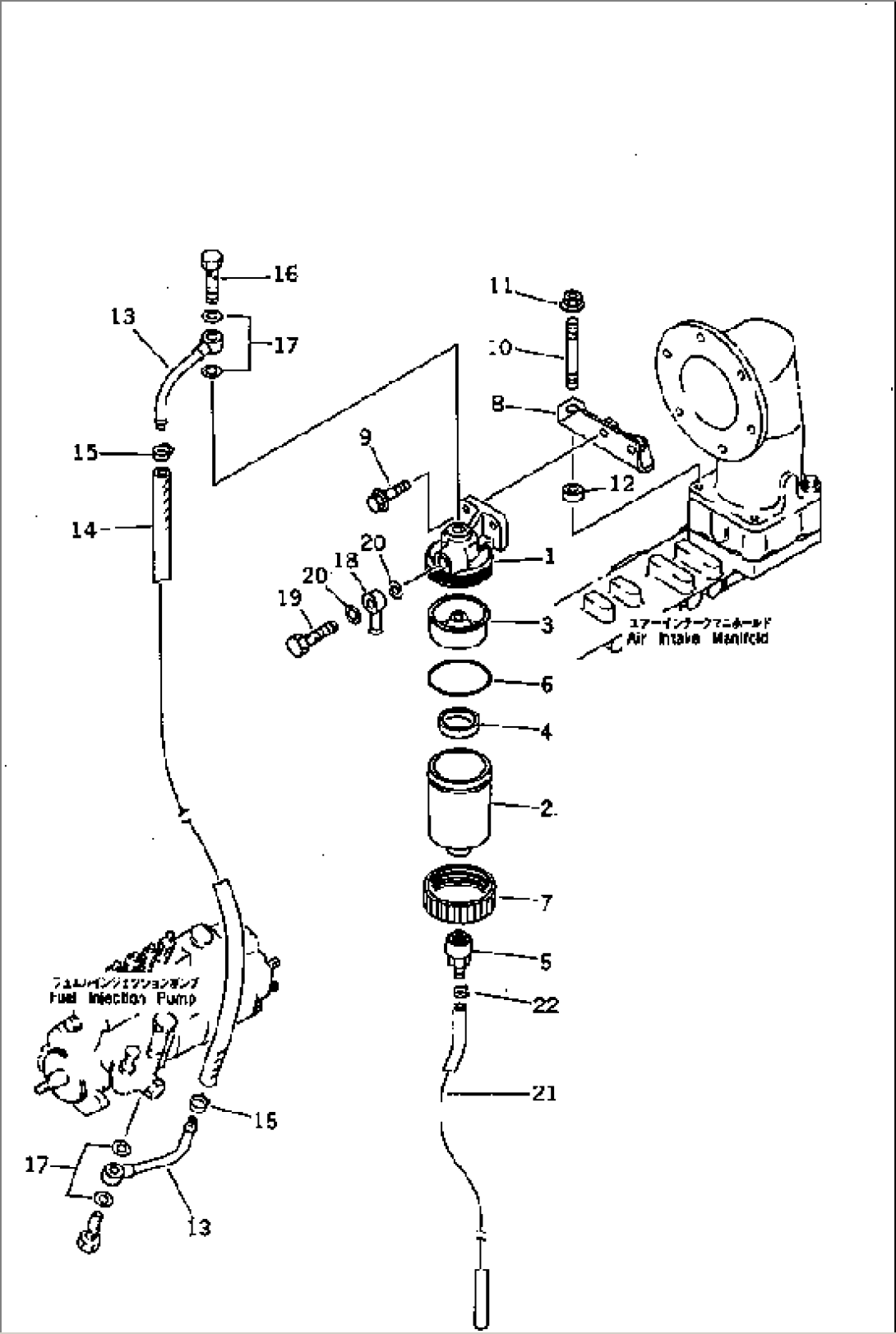 WATER SEPARATOR AND PIPING(#43240-)