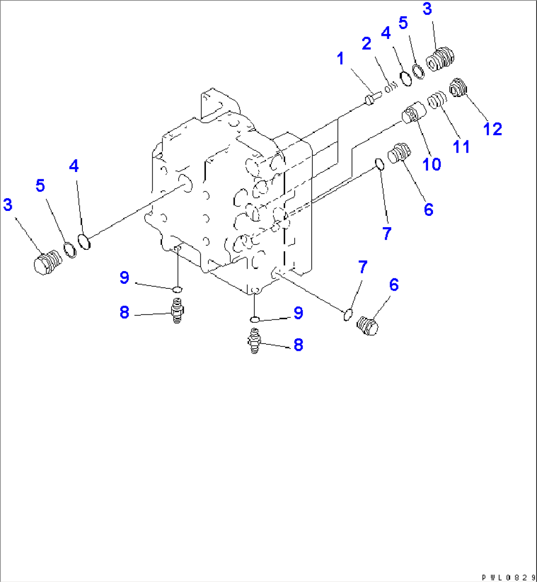 MAIN VALVE (6/8) (FOR OFFSET BOOM)(#10126-)