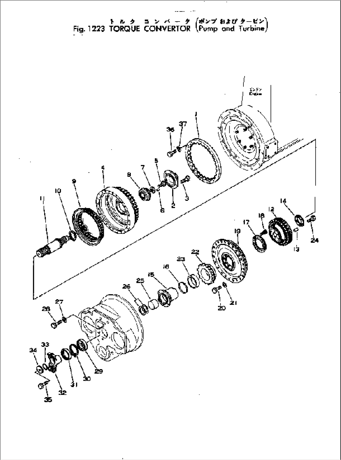 TORQUE CONVERTER (PUMP AND TURBINE)