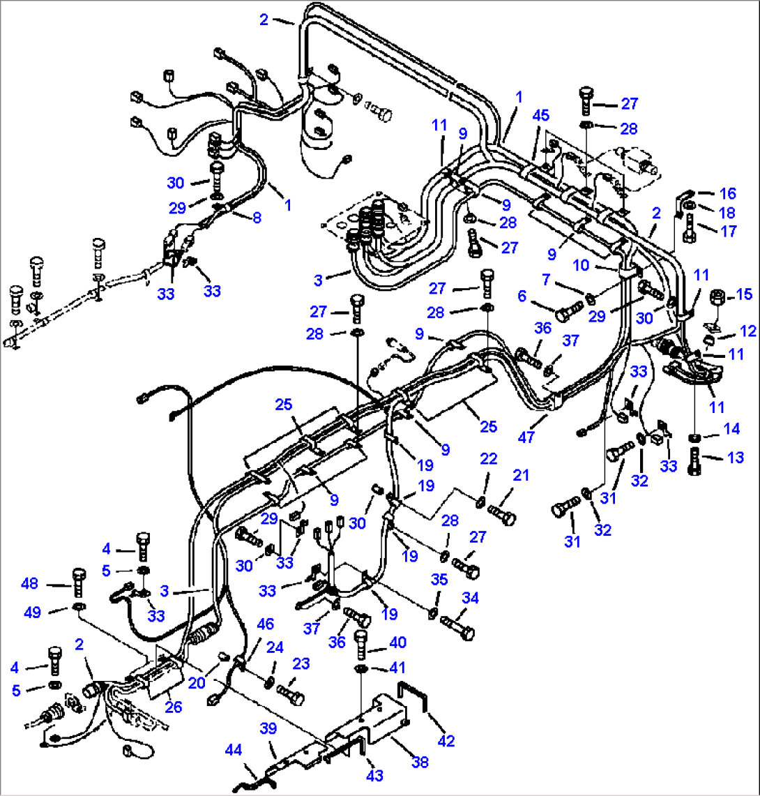 E0200-02A0 FRONT WIRING HARNESS (2/4) REAR