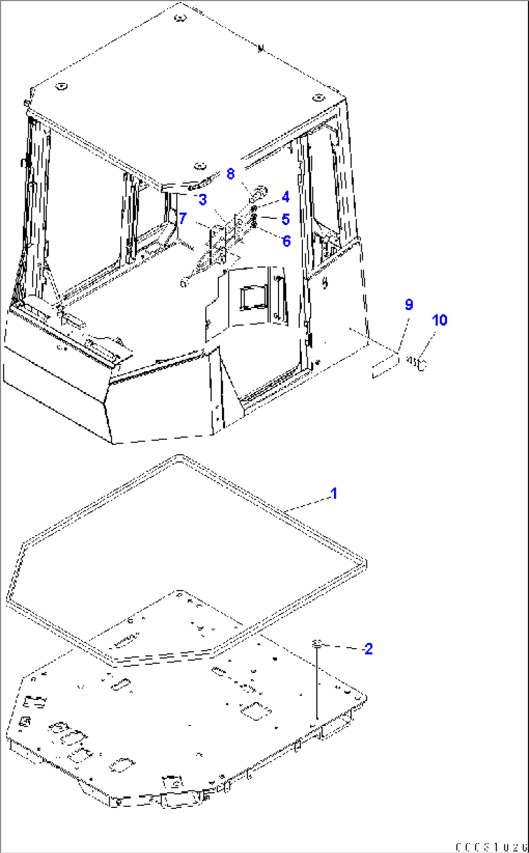 ROPS CAB (SEAL AND PLATES)