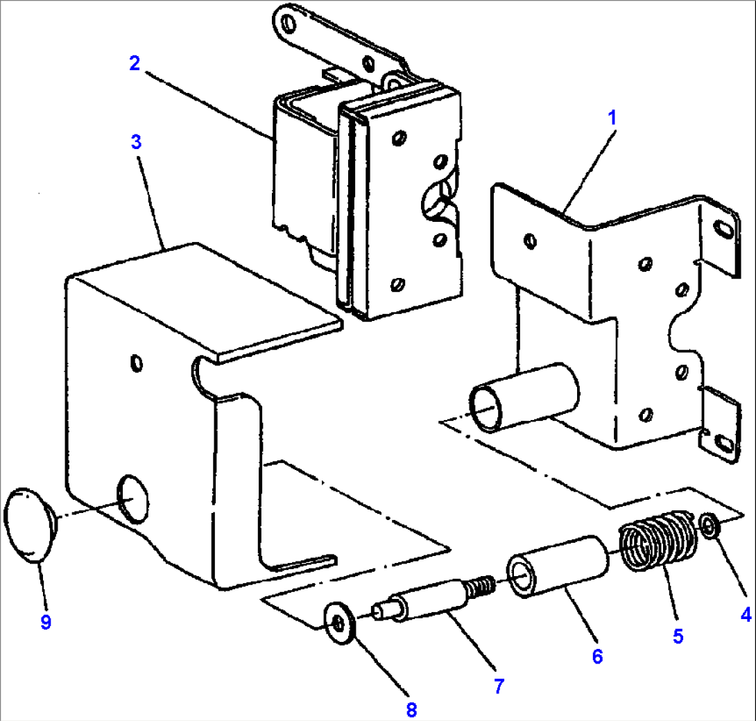 FIG. K0210-03A0 CAB - LEFT DOOR RETAINER