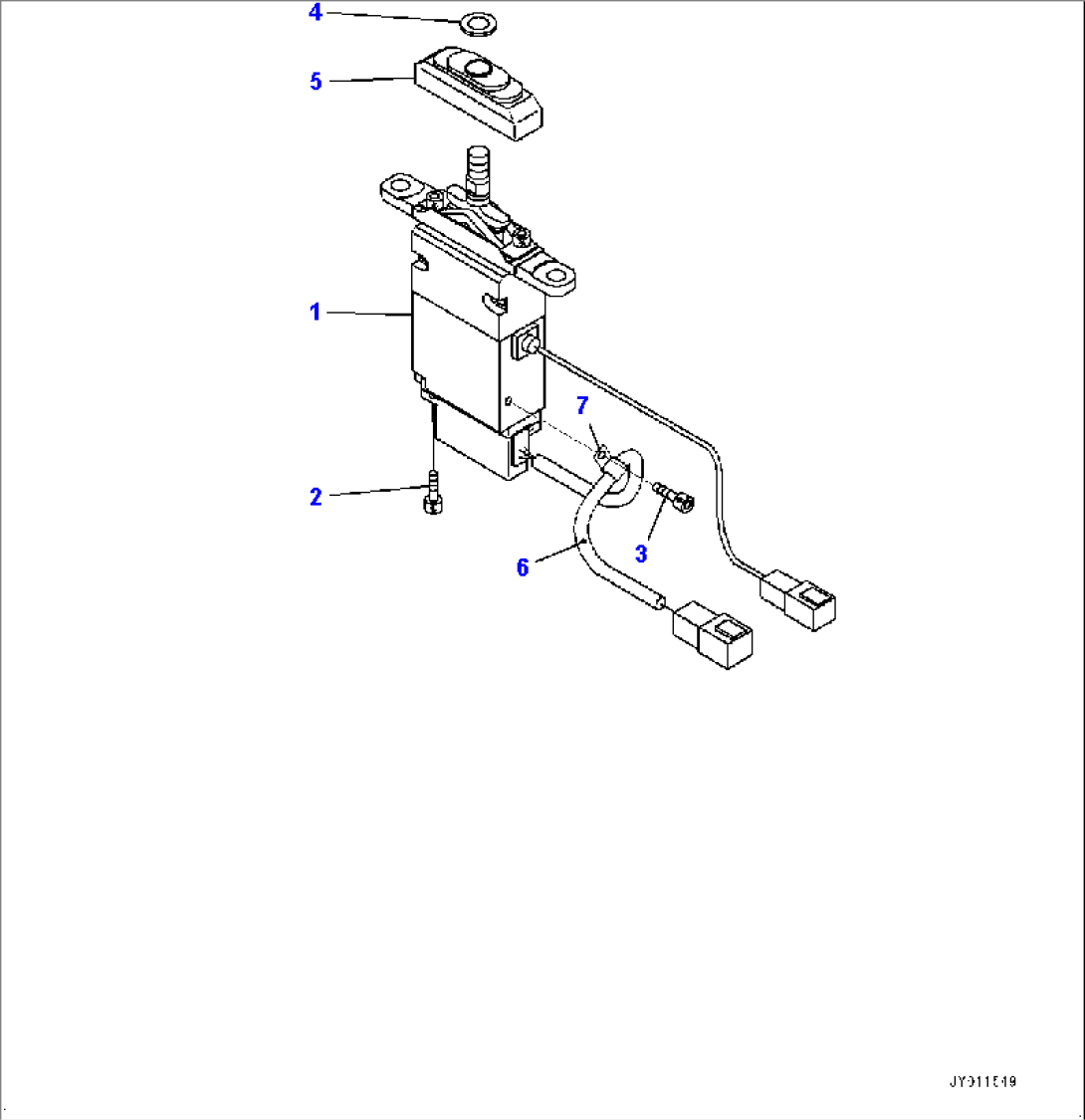 Cab, Dump Lever (#10001-)