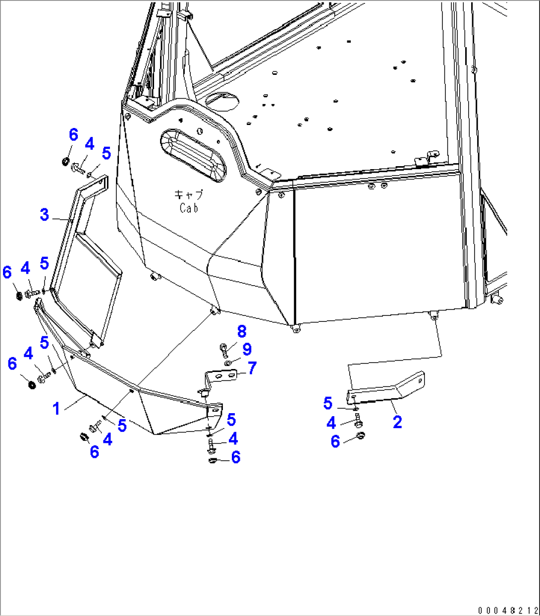 FLOOR FRAME COVER(#55001-)