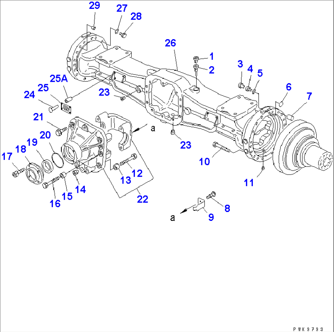 REAR AXLE (AXLE BEAM)