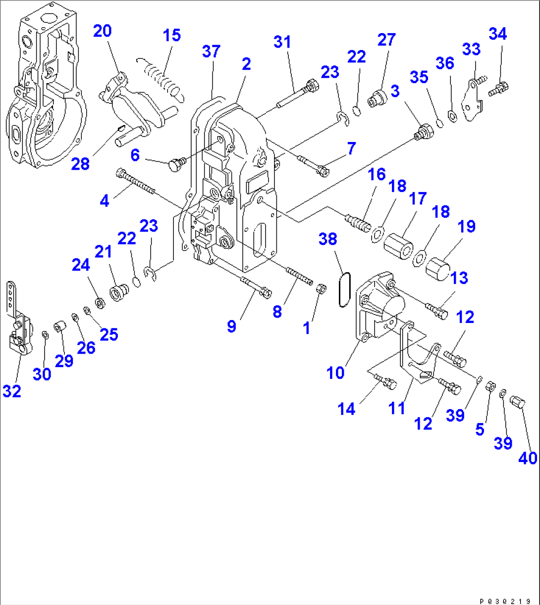 FUEL INJECTION PUMP (GOVERNOR) (2/2) (INNER PARTS)