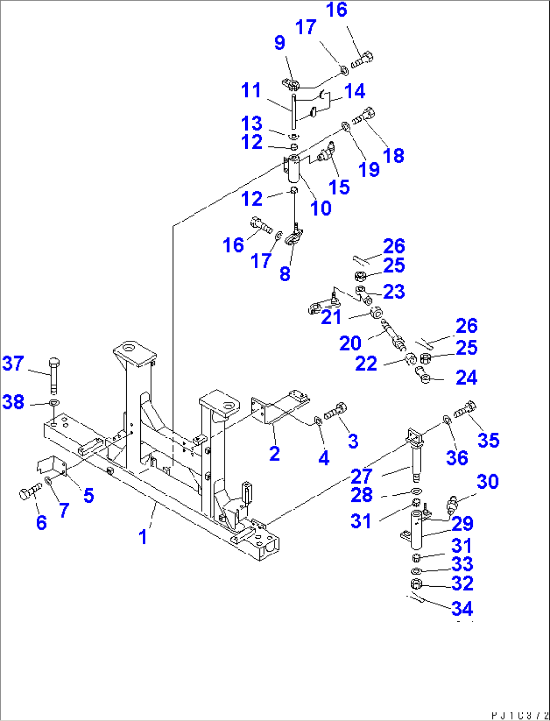 BRACKET AND CONTROL (1/2) (WITH SHOE SLIP CONTROL)