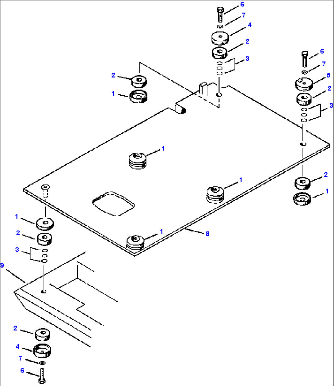 FLOOR FRAME MOUNTING