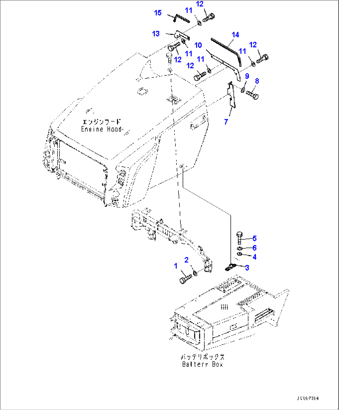 Engine Hood Related Parts, Related Parts (#5001-5006)