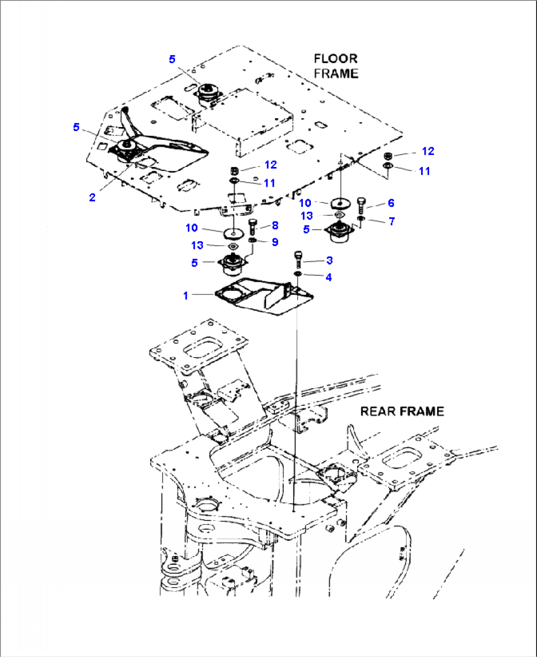 K4100-01A0 FLOOR SUPPORT