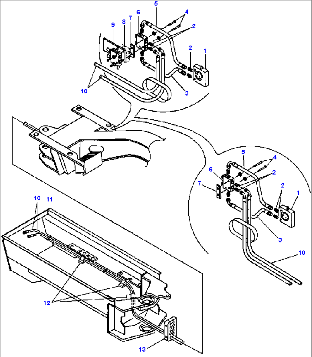 AUXILIARY FRONT AND REAR ACTUATOR LINES WITH CHECK VALVE