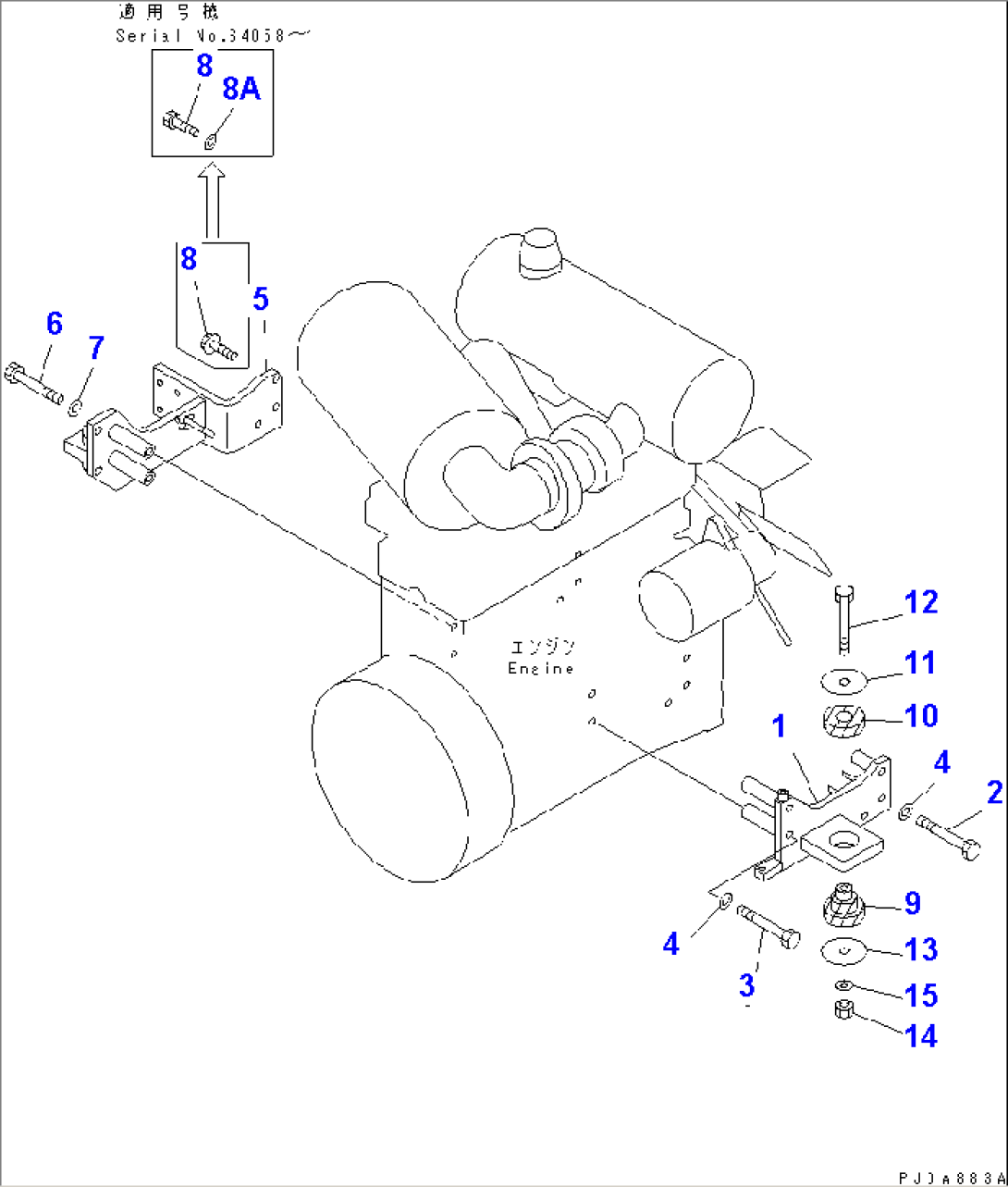ENGINE MOUNTING PARTS