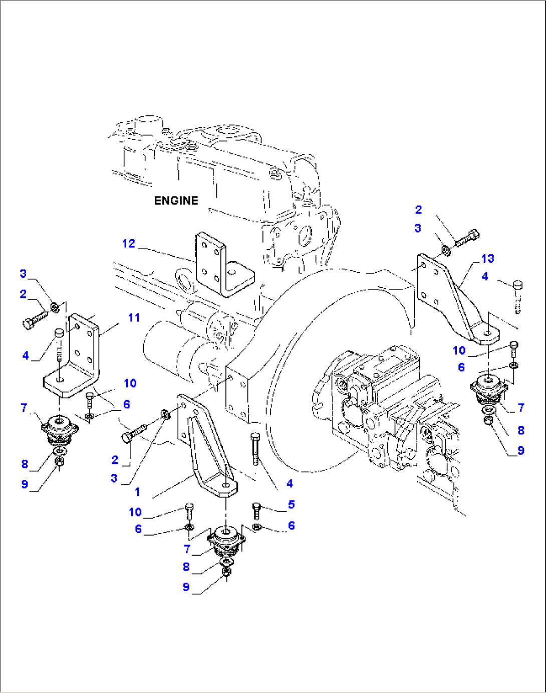 ENGINE MOUNTING PARTS