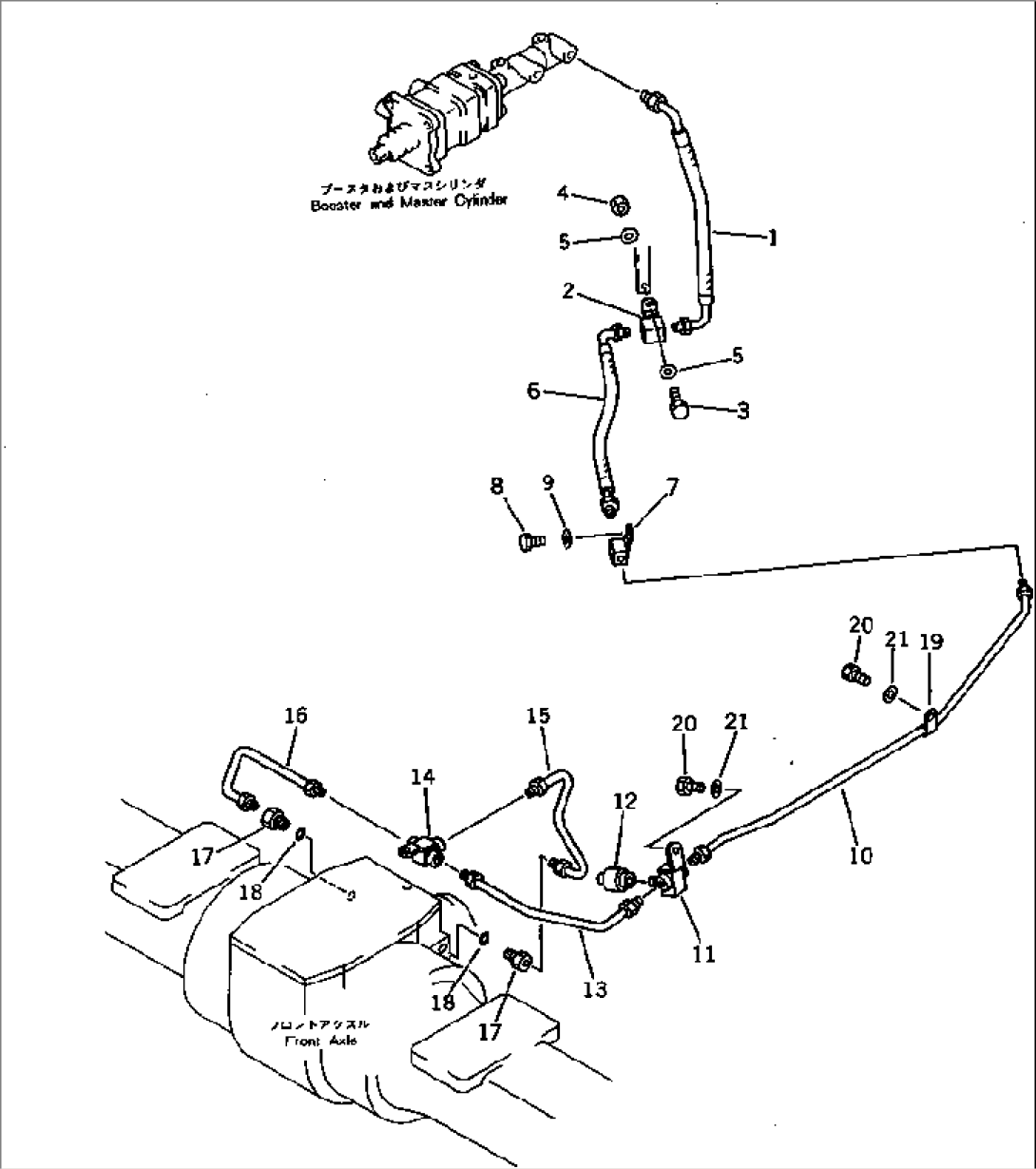 BRAKE OIL PIPING (FRONT) (TBG/ABE SPEC.)