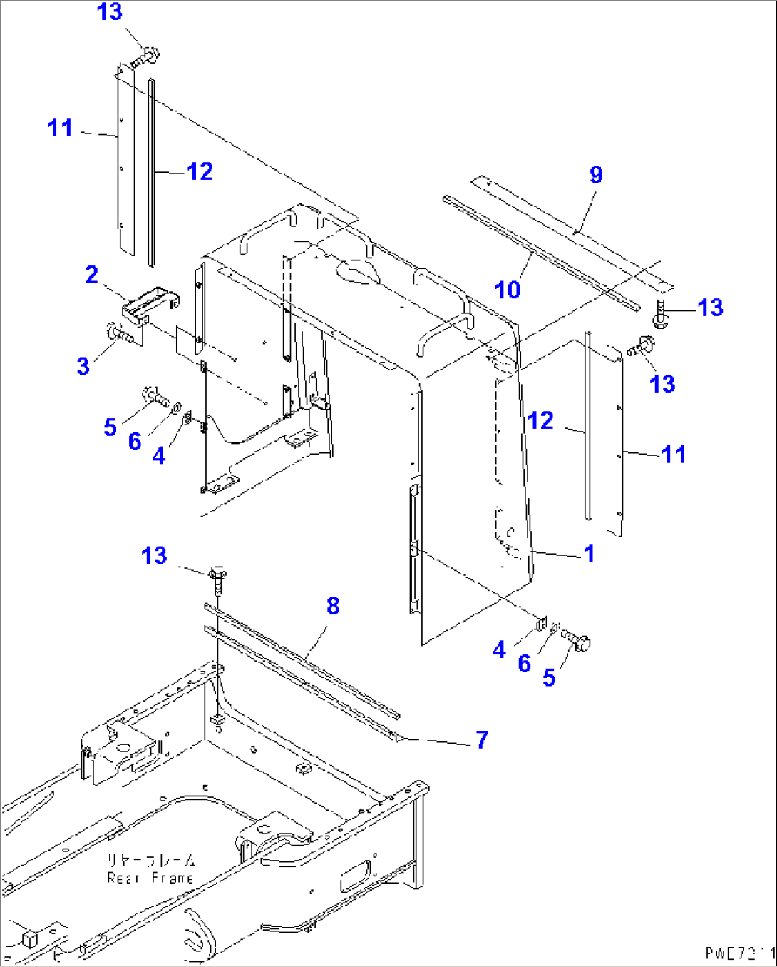 HOOD (RADIATOR GUARD)(#50001-52000)