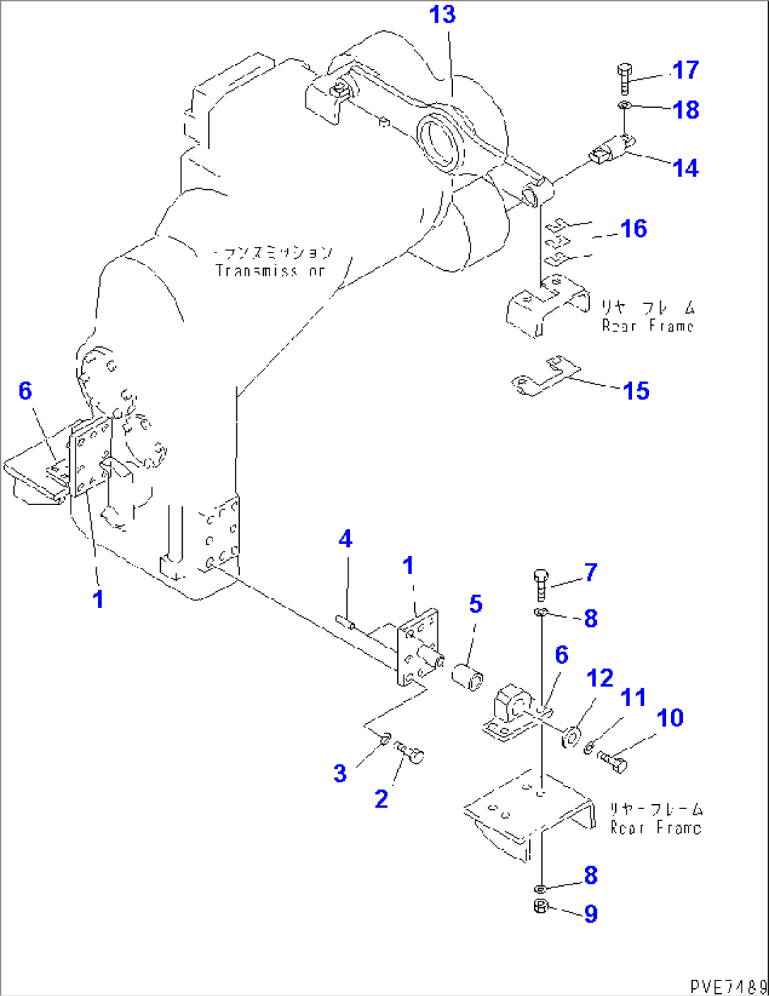 TRANSMISSION MOUNTING PARTS