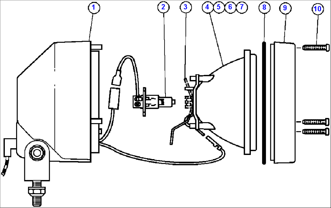 LIGHT ASSEMBLY (SUPER HALOGEN) - 1