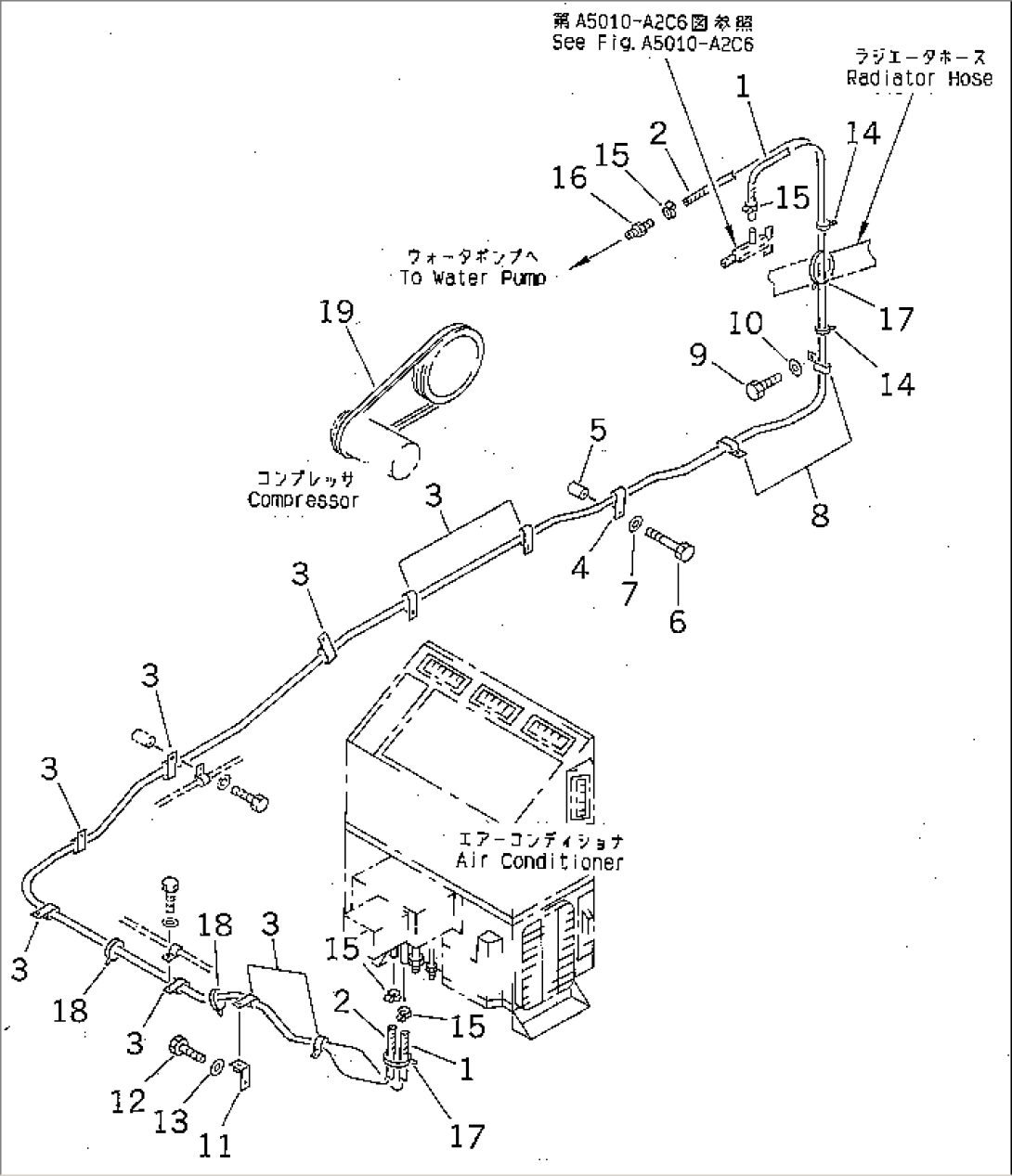 AIR CONDITIONER (HEATING LINES AND DUCT)(#10233-10337)