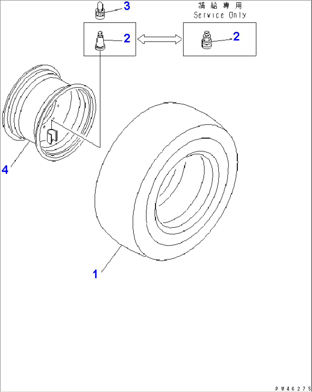 WHEEL AND TUBELESS TIRE (TOYO) (NORTH AMERICA SPEC.)