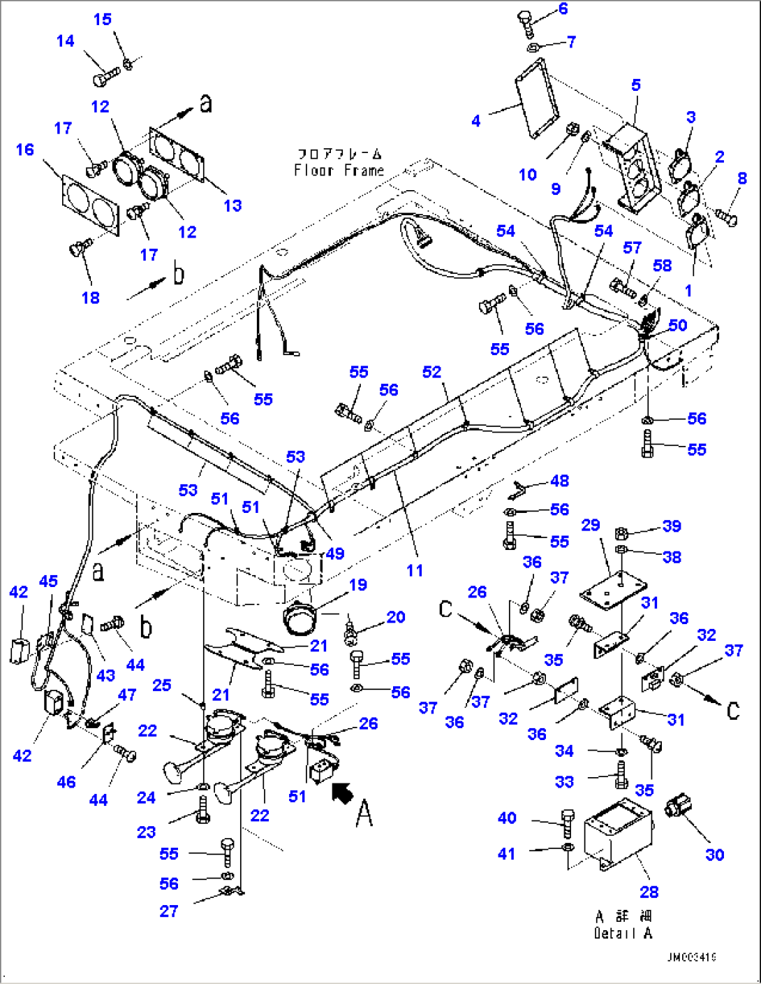 Platform L.H., Electric Parts (#80138-)