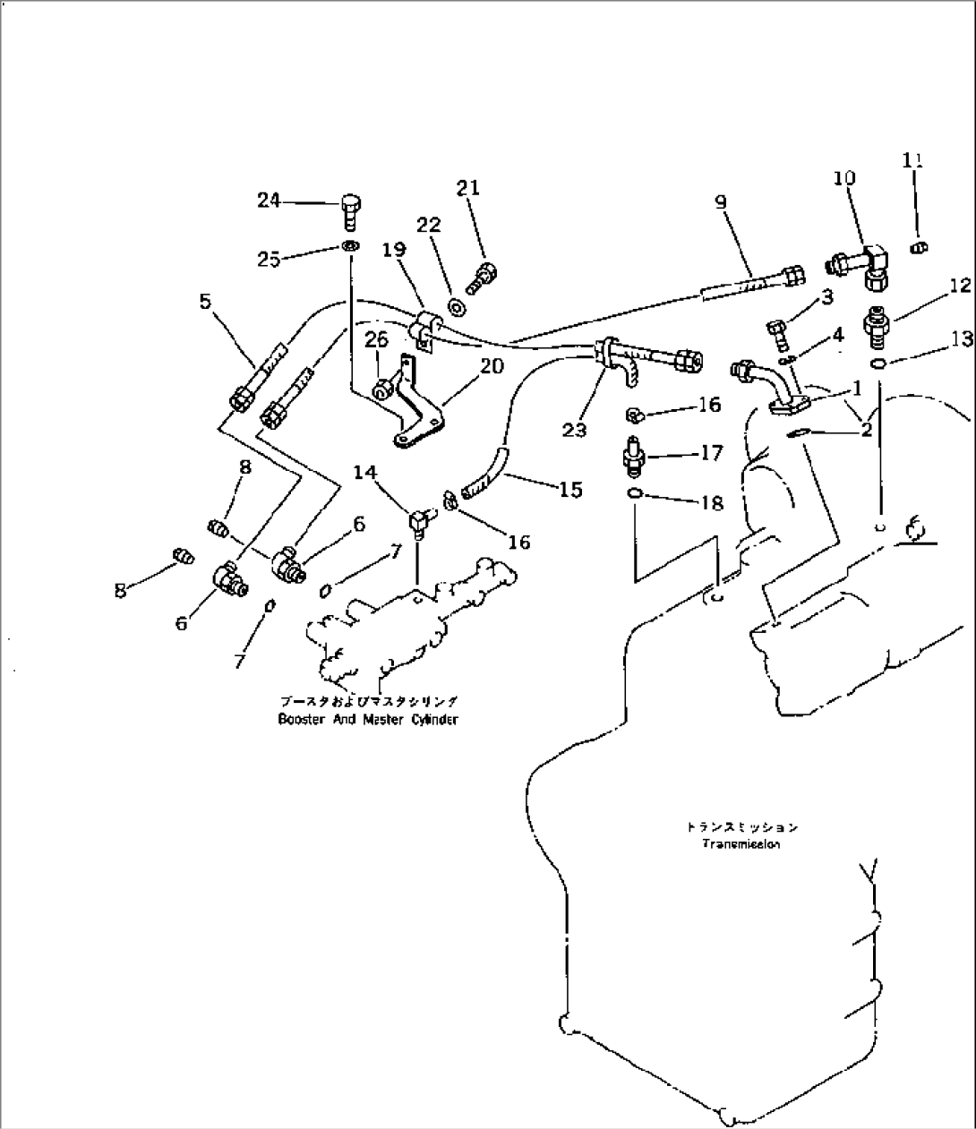 BOOSTER OIL PIPING(#20001-)