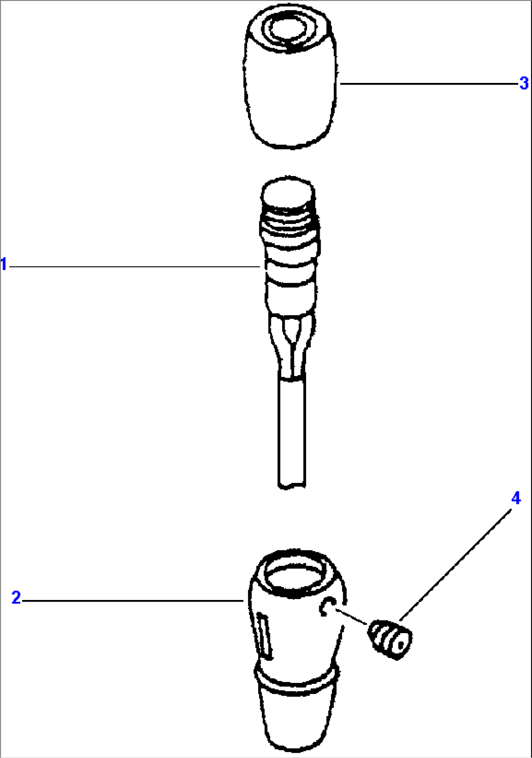 LIFT LEVER HANDLE (FOR MACHINES WITHOUT E.C.S.S.)